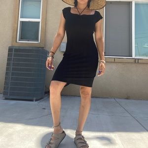 RVCA Black Ribbed Dress Size Small NWT